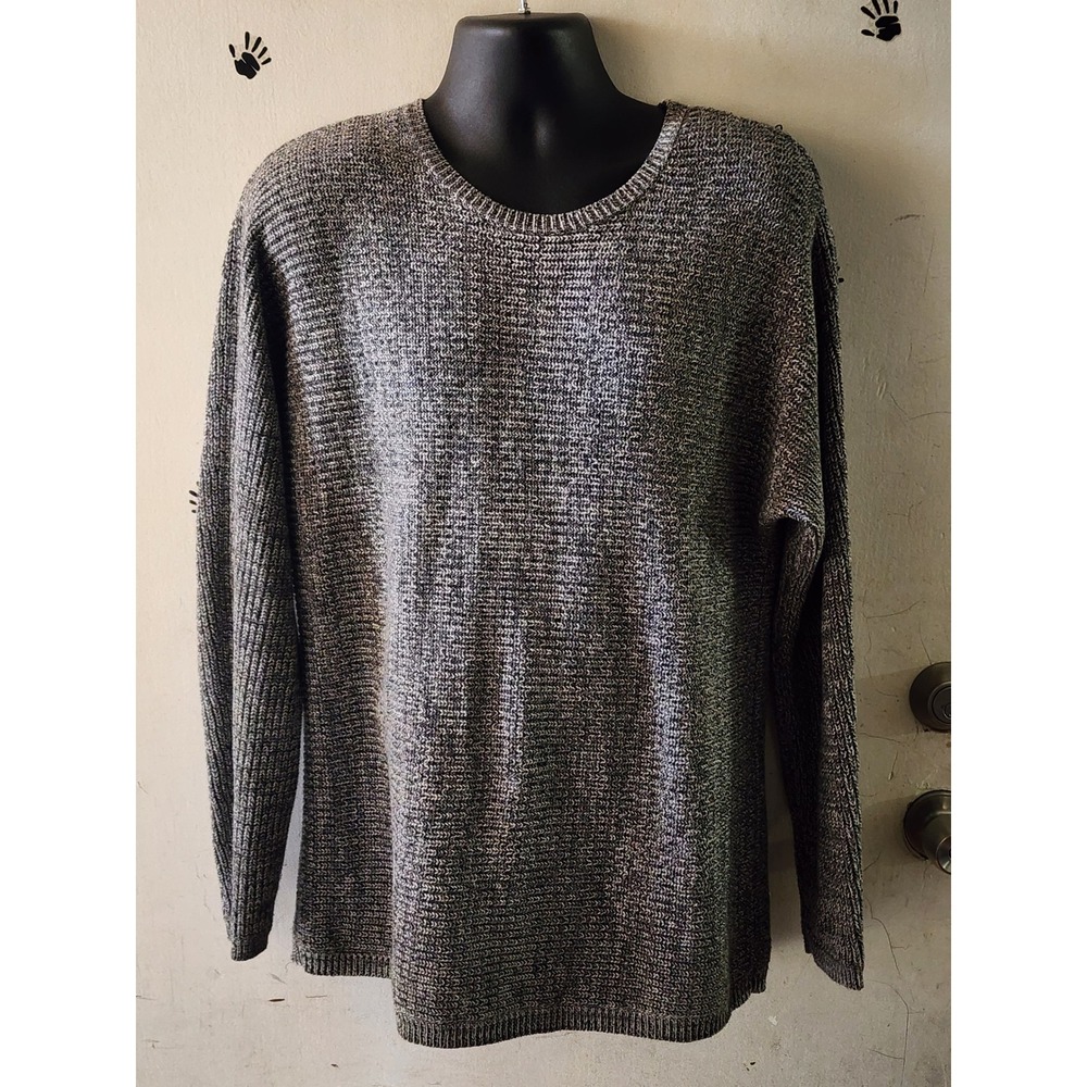 Saturdays New York City Grey Marl Knit Crewneck Sweater Mens Medium